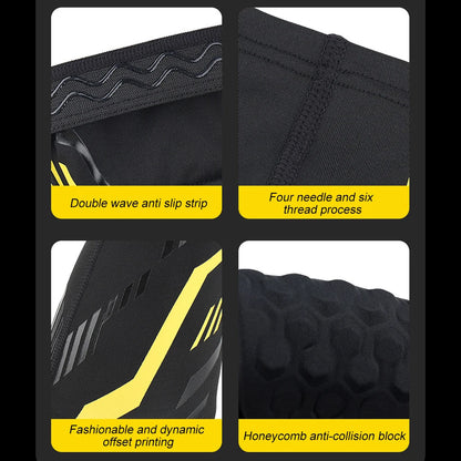 Padded sports arm protection, compression on elbows. Sizes from L to XXL