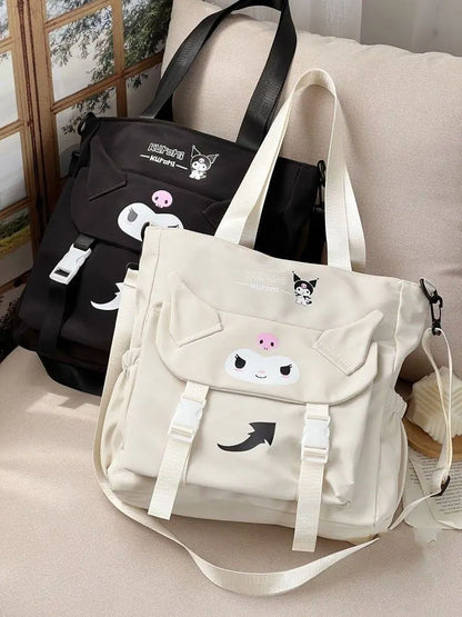 Cartoon Cute Kuromi Shoulder Bag, Waterproof, Great for Daily Life.