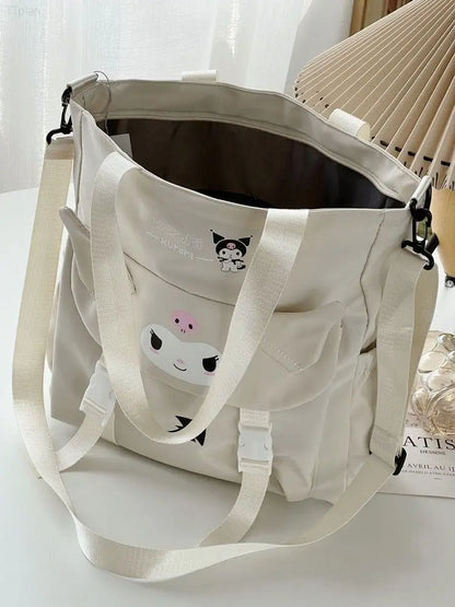 Cartoon Cute Kuromi Shoulder Bag, Waterproof, Great for Daily Life.