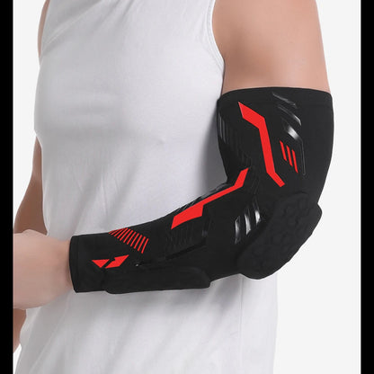 Padded sports arm protection, compression on elbows. Sizes from L to XXL