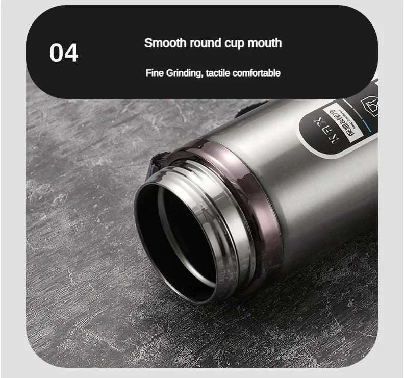 500ML-1 Liter Stainless Steel Thermal Bottle with LED Temperature Indicator.