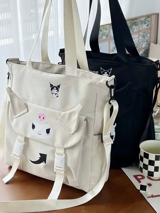 Cartoon Cute Kuromi Shoulder Bag, Waterproof, Great for Daily Life.