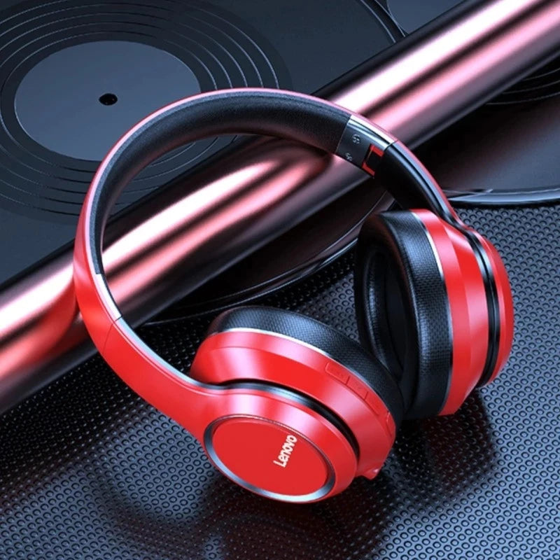 Lenovo HD200 Wireless Bluetooth Headphones,
 Foldable HIFI Stereo Noise Cancelling Headphones.