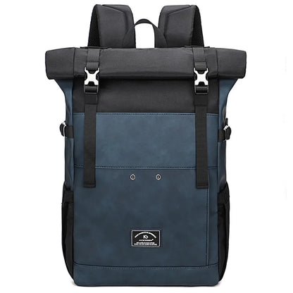 Large capacity backpack, ideal as a travel bag and for everyday life.
 Water resistant.