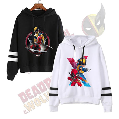 Felpa con cappuccio unisex Marvels per adulti di Deadpool e Wolverine