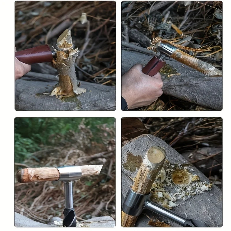 Taladro de mano Herramienta para manualidades, camping y Bushcraft.