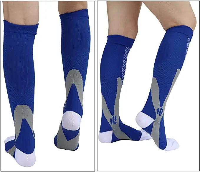 Calcetines de compresión deportivos ideales para entrenamientos como Rugby, Fútbol, Voleibol, etc.