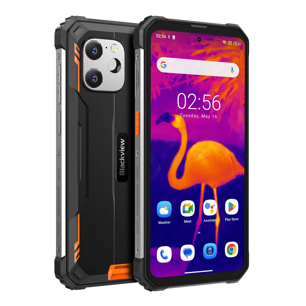 Rugged Smartphone Blackview BV8900  sistema operativo Android 13, 2.4K Display,16GB+ 256GB memoria, con processore Helio P90, con Thermal By FLIR®