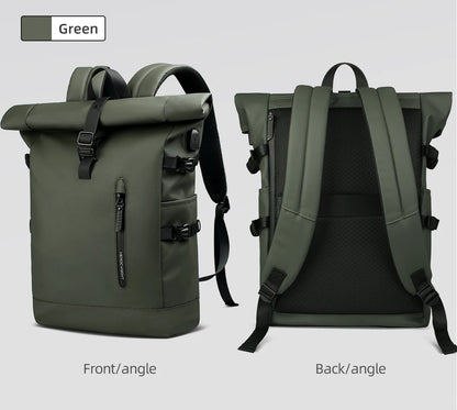 Waterproof and expandable travel backpack,