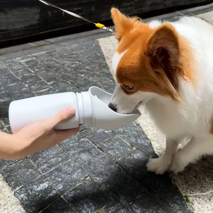 Borraccia per animali domestici da 550 ml, portatile e pieghevole.