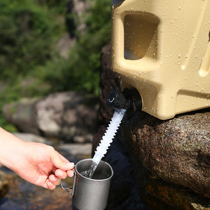 Large 12L camping water container with water tank. 