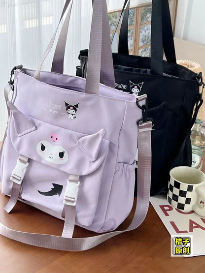 Cartoon Cute Kuromi Shoulder Bag, Waterproof, Great for Daily Life.