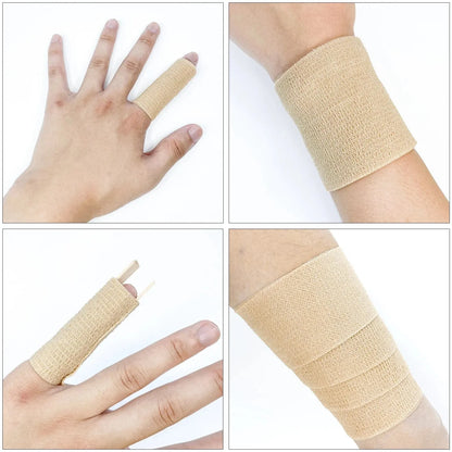 Tela Elástica Autoadhesiva Wrap, opción ideal para emergencias sobre la marcha. Disponibles en varios tamaños