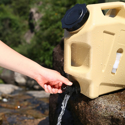 Large 12L camping water container with water tank. 