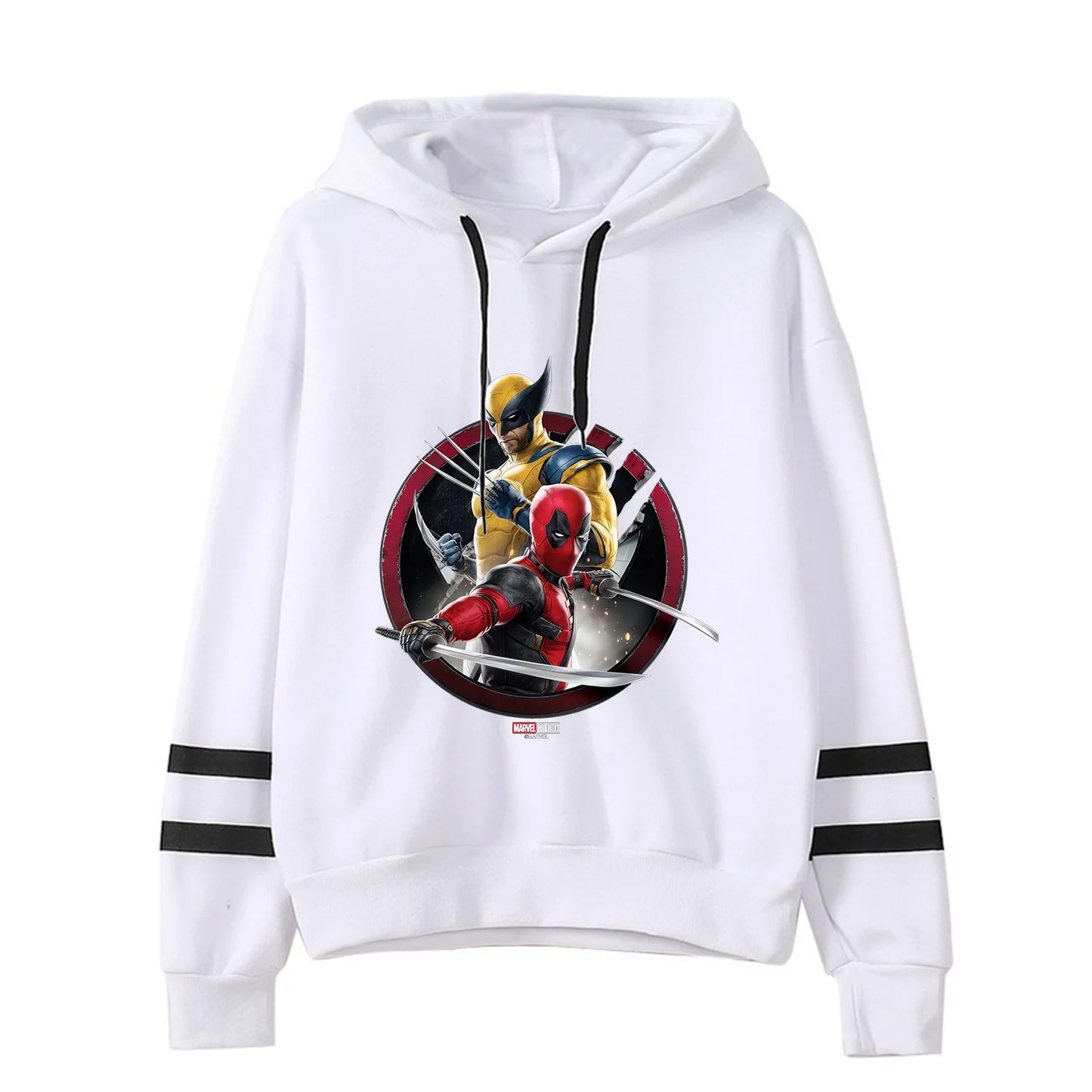 Felpa con cappuccio unisex Marvels per adulti di Deadpool e Wolverine