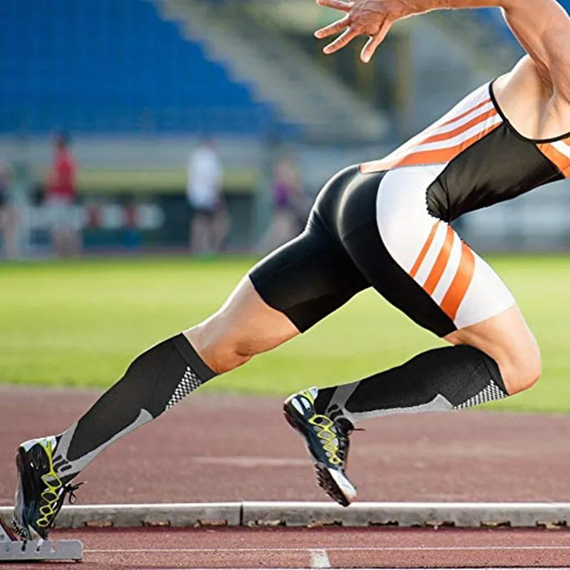 Calcetines de compresión deportivos ideales para entrenamientos como Rugby, Fútbol, Voleibol, etc.