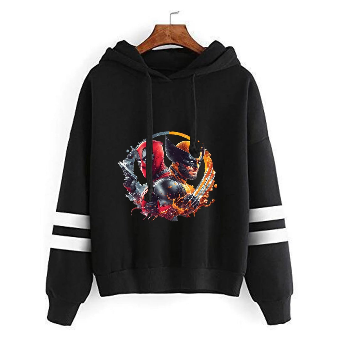 Felpa con cappuccio unisex Marvels per adulti di Deadpool e Wolverine