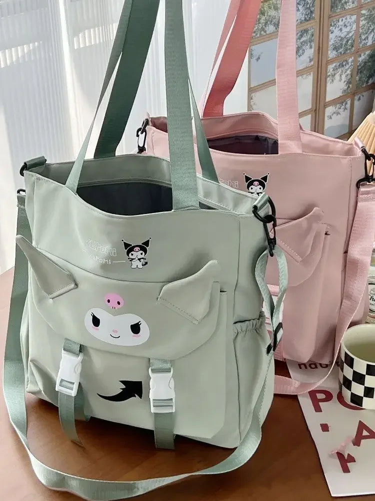 Cartoon Cute Kuromi Shoulder Bag, Waterproof, Great for Daily Life.