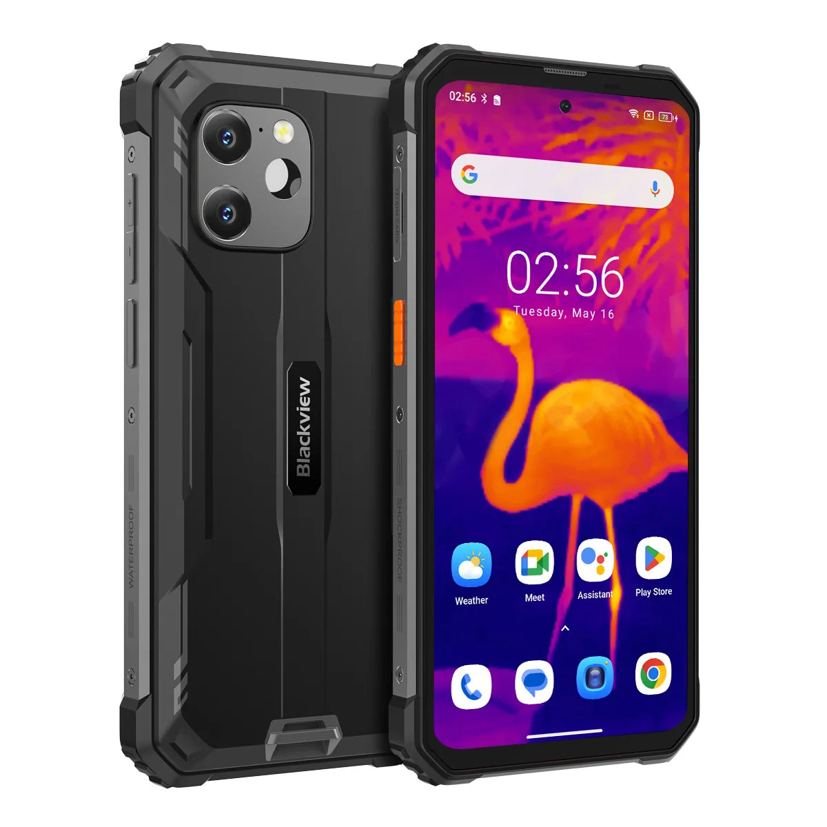 Rugged Smartphone Blackview BV8900  sistema operativo Android 13, 2.4K Display,16GB+ 256GB memoria, con processore Helio P90, con Thermal By FLIR®