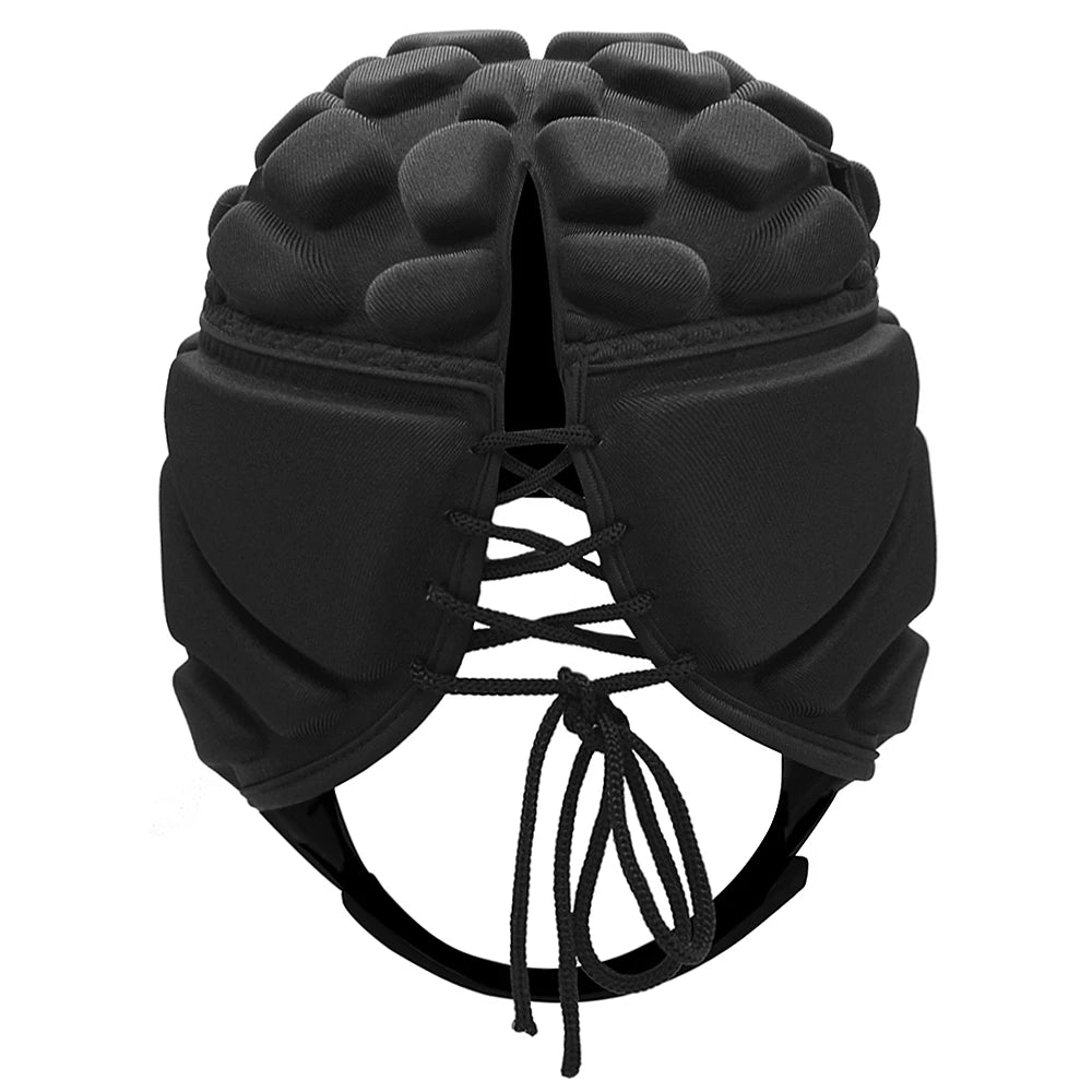 Casco sportivo regolabile ideale per rugby, calcio e tutti gli sport di contatto. 