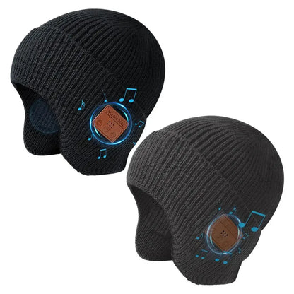 Gorro con auriculares inalámbricos Bluetooth 5.0 recargables. Unisex