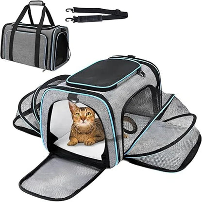 Transportador para mascotas, transpirable plegable.