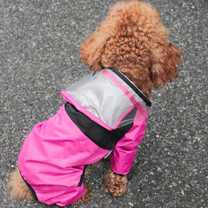 Tuta impermeabile per cani, giacca resistente all'acqua.