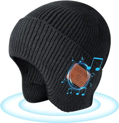 Gorro con auriculares inalámbricos Bluetooth 5.0 recargables. Unisex