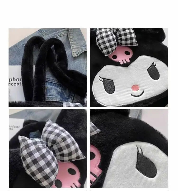 Sanrio Plush Bag, Cartoon Kuromi Melody, Great Gift Idea.