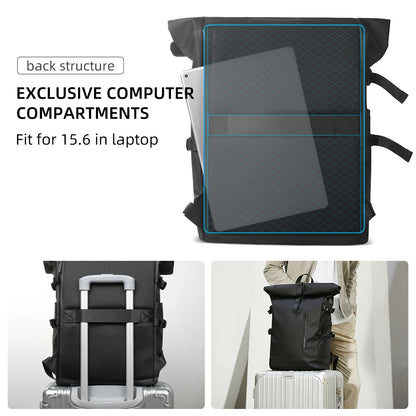 Waterproof and expandable travel backpack,