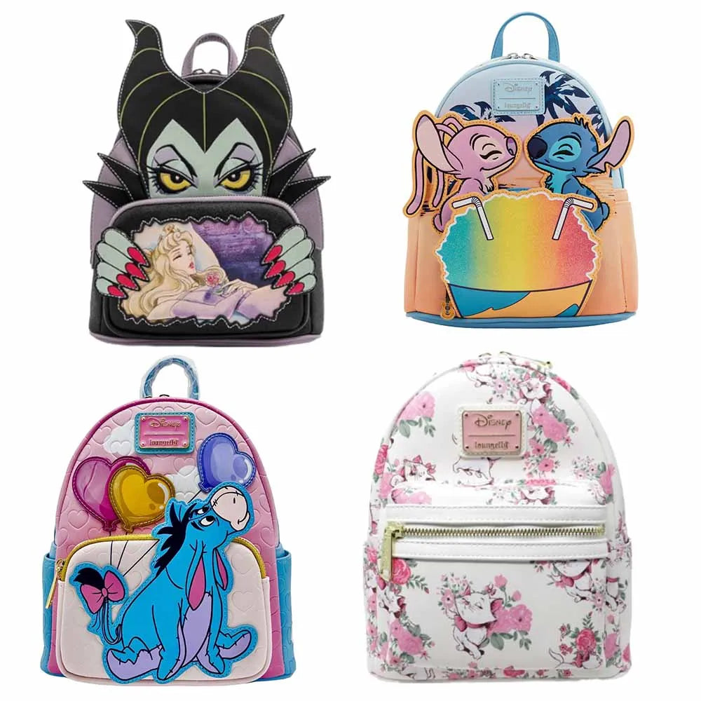 Mini backpack with classic Disney characters, Maleficent, Aristocats, Coco Etc.