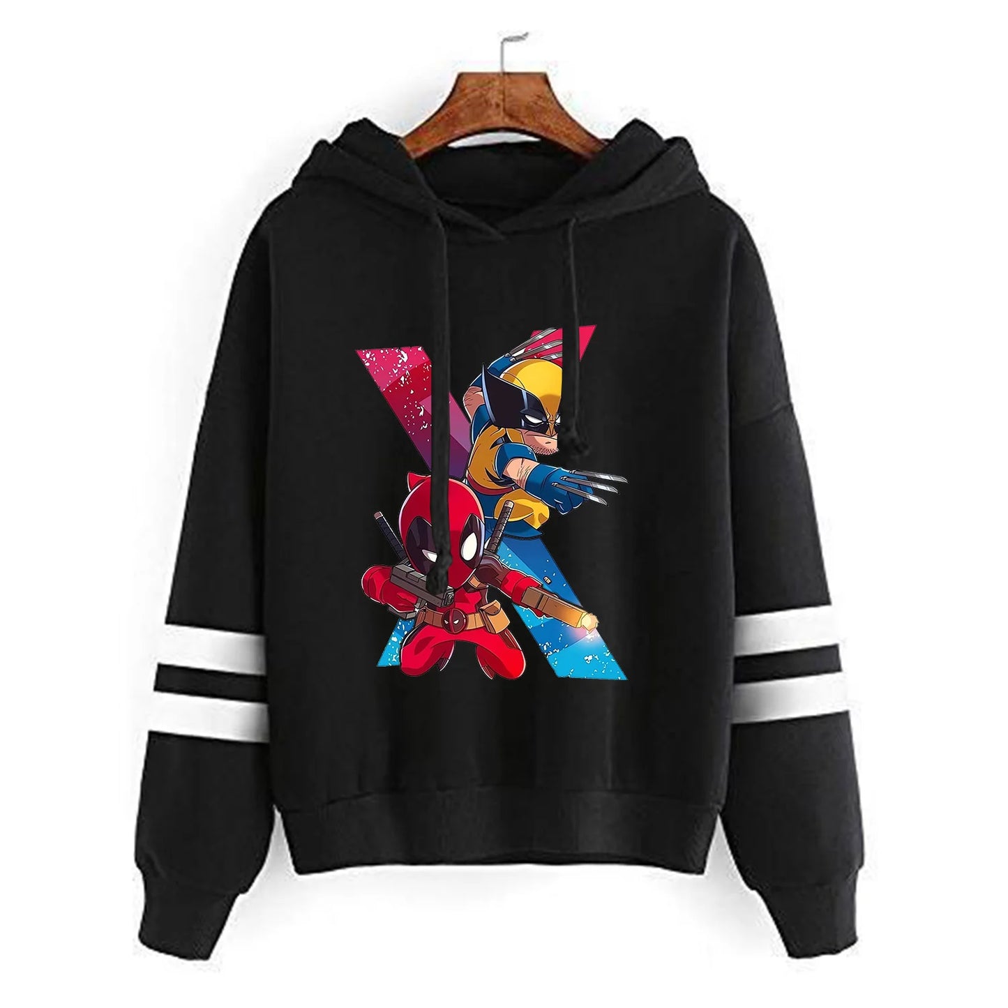 Felpa con cappuccio unisex Marvels per adulti di Deadpool e Wolverine