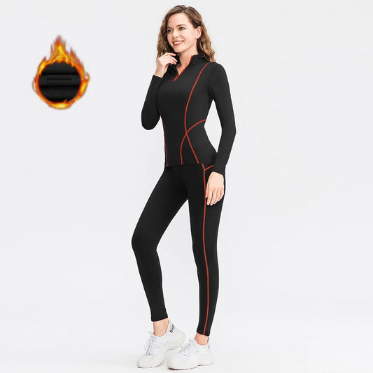 Ropa interior deportiva térmica para mujer.