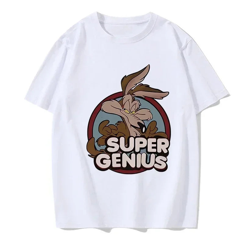 Divertida camiseta Wile E Coyote Unisex .Disponible de xs a xxxl