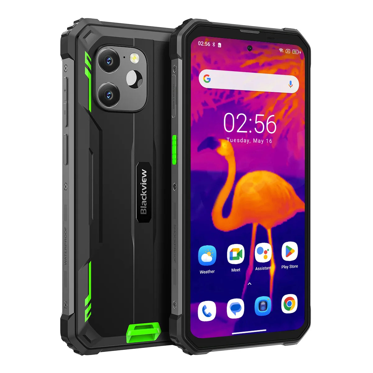 Rugged Smartphone Blackview BV8900  sistema operativo Android 13, 2.4K Display,16GB+ 256GB memoria, con processore Helio P90, con Thermal By FLIR®