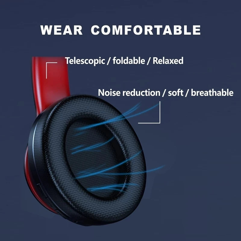 Lenovo HD200 Wireless Bluetooth Headphones,
 Foldable HIFI Stereo Noise Cancelling Headphones.