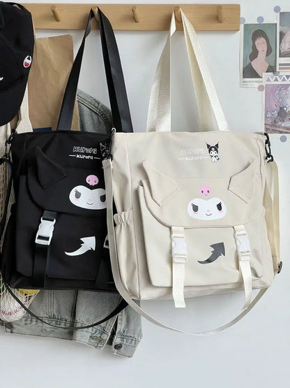 Cartoon Cute Kuromi Shoulder Bag, Waterproof, Great for Daily Life.