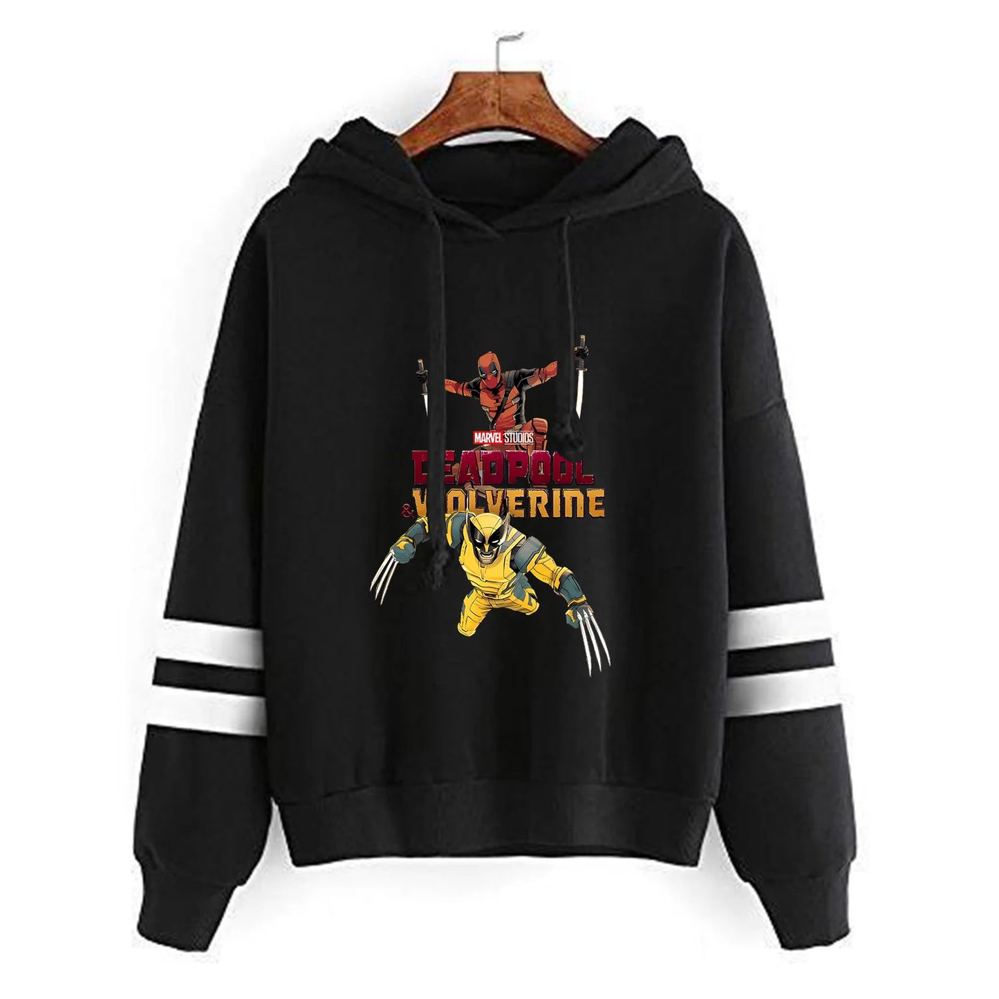 Felpa con cappuccio unisex Marvels per adulti di Deadpool e Wolverine