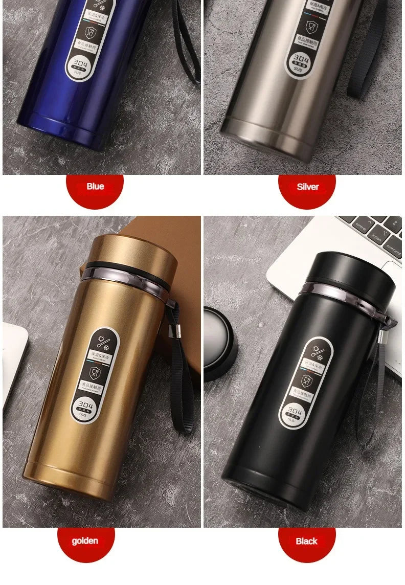 500ML-1 Liter Stainless Steel Thermal Bottle with LED Temperature Indicator.