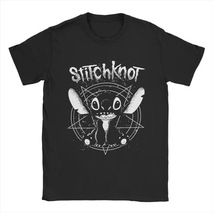 STITCHKNOT Lilo &amp; Stitch Anime T-shirts for Men Pure Cotton Sizes S to XXL