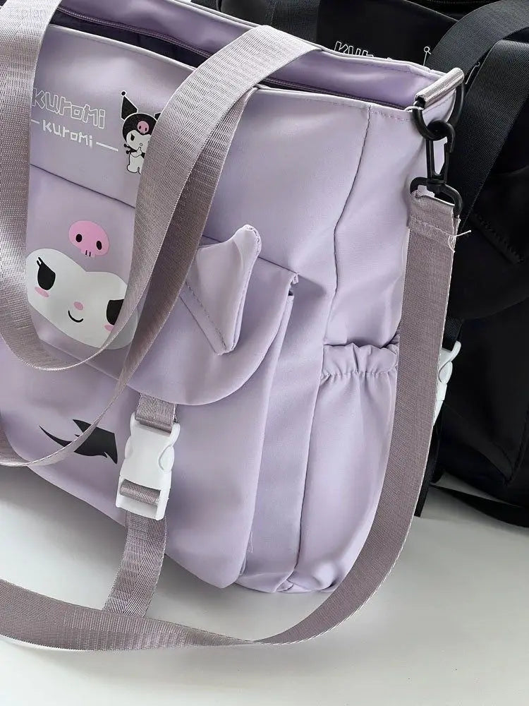 Cartoon Cute Kuromi Shoulder Bag, Waterproof, Great for Daily Life.