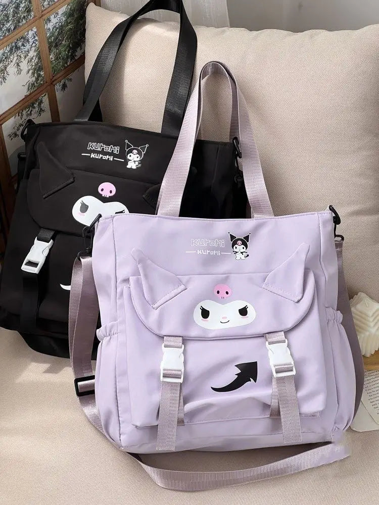 Cartoon Cute Kuromi Shoulder Bag, Waterproof, Great for Daily Life.