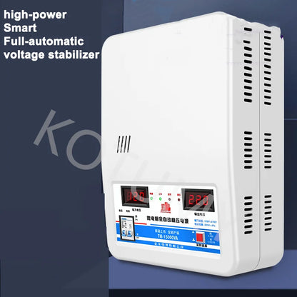 Estabilizador de voltaje 220v, para sistemas de hasta 20kw, con doble pantalla de entrada y salida, para sistemas en interruptor, o fuera de red, para eólica, solar, e híbrida.