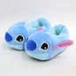 Cálidas pantuflas de felpa  Disney Stitch para el hogar, antideslizantes.