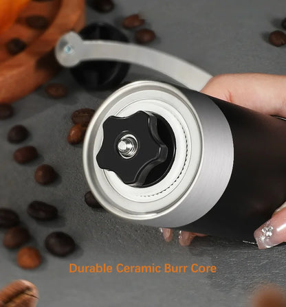 Stainless steel manual coffee grinder