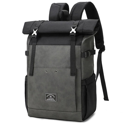 Large capacity backpack, ideal as a travel bag and for everyday life.
 Water resistant.