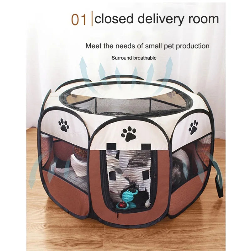 Tenda per gatti pieghevole portatile Casa per gatti Tenda da viaggio pieghevole portatile per animali domestici Gabbia per cani/gatti Facile da usare Recinzioni per cani/gatti di grandi dimensioni