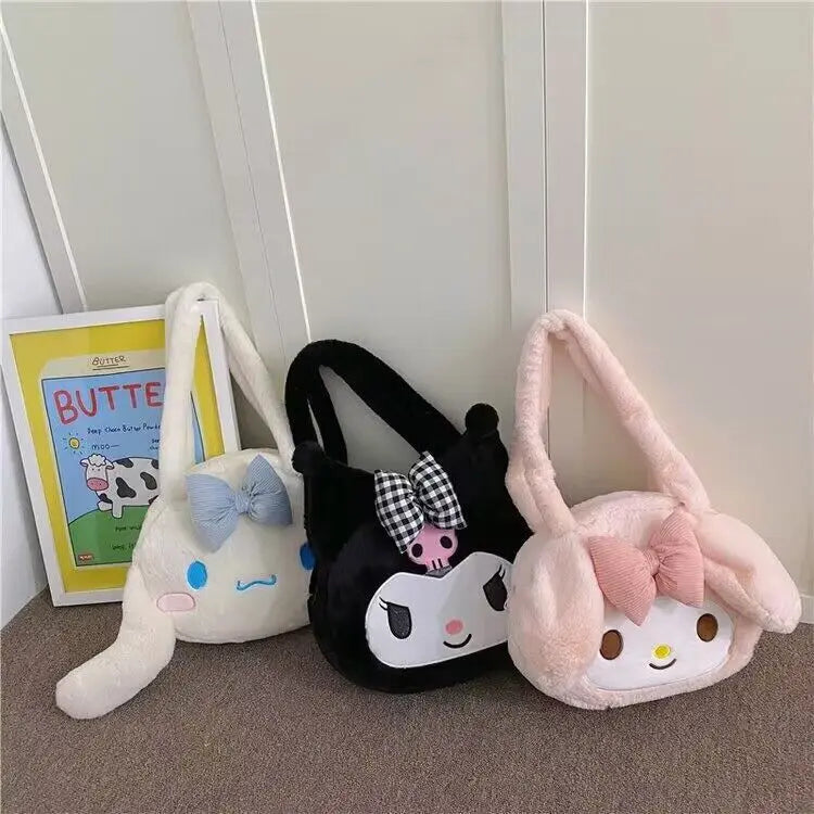 Sanrio Plush Bag, Cartoon Kuromi Melody, Great Gift Idea.