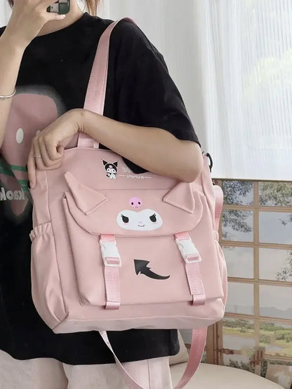 Cartoon Cute Kuromi Shoulder Bag, Waterproof, Great for Daily Life.