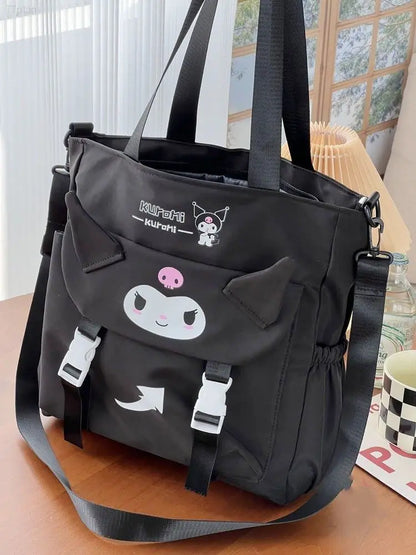 Cartoon Cute Kuromi Shoulder Bag, Waterproof, Great for Daily Life.